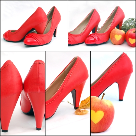 fashion high heels , collageの写真素材