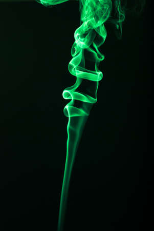 abstract green  smokeの写真素材