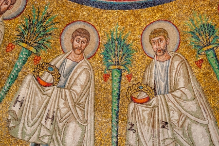 Italian  religious mosaicsのeditorial素材