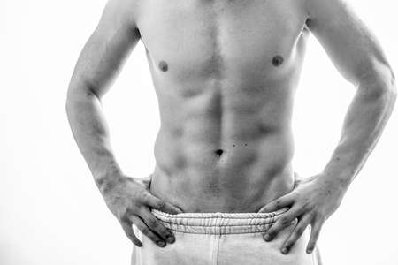 Young attractive muscular manの写真素材