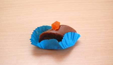 Homemade various chocolate trufflesの写真素材