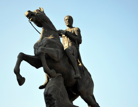 Philip II, Monument in Bitola, Macedoniaの写真素材