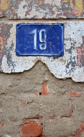 number 19の写真素材