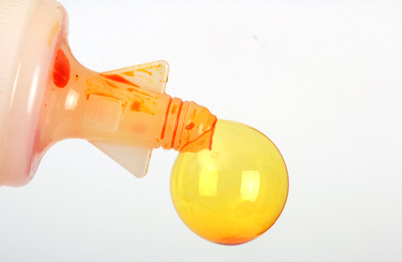 yellow bubble,colour conceptの写真素材