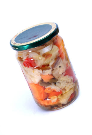 Pickled vegetables mixの写真素材