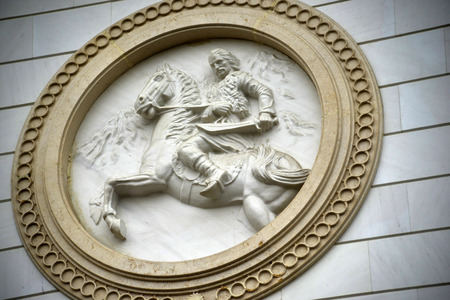 Sculpture in skopje, macedoniaのeditorial素材