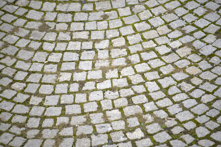 cobblestone roadの写真素材