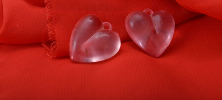 Valentine heartsの写真素材