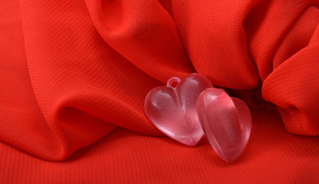 Valentine heartsの写真素材