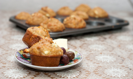 Muffins with cheeseの写真素材