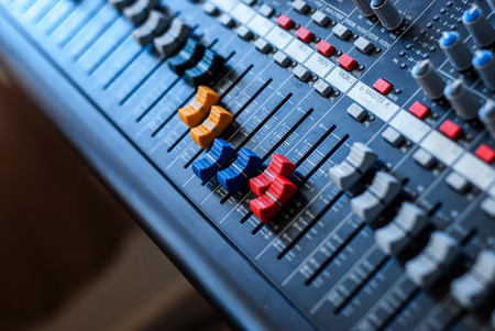 Professional audio mixerの写真素材