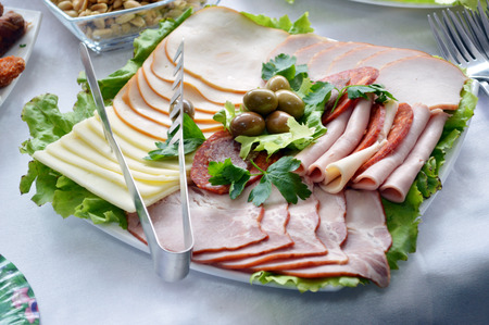 cold cuts platterの写真素材