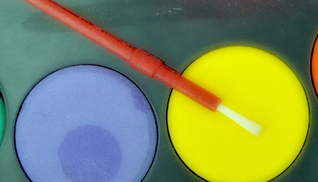 Brand new water coloursの写真素材