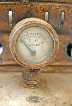 Vintage Pressure meterの写真素材