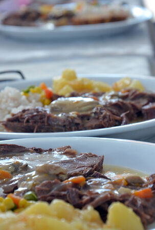 beef mealの写真素材