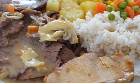 beef mealの写真素材