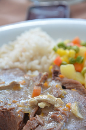 beef mealの写真素材
