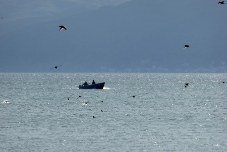 lake ohrid, macedoniaの写真素材