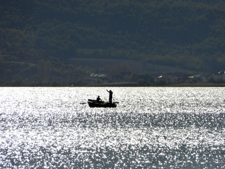 lake ohrid, macedoniaの写真素材
