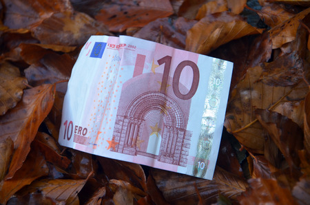 European banking and currency financial conceptの写真素材