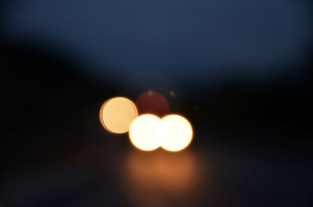 Bokeh on the road from cars lightの写真素材
