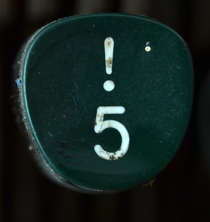 number 5の写真素材