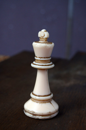 Vintage chess pieces from 1970の写真素材