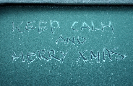 Keep Calm and Merry Christmasの写真素材