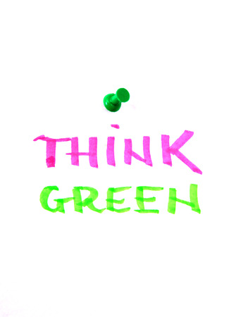 Think Green textの写真素材