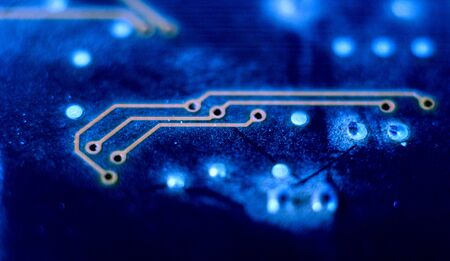 picture of a circuit board macroの写真素材