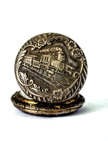 picture of old  out of order watch pocket watchの写真素材
