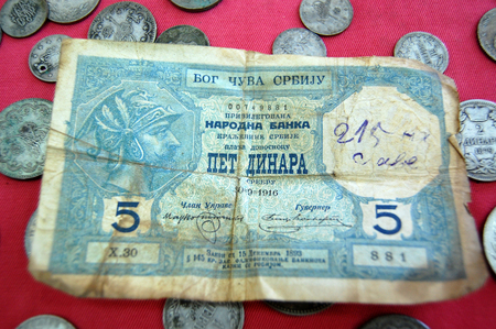 Picture of a Vintage money from Balkans