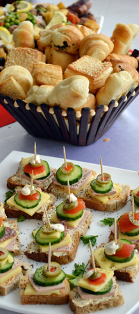 Catering food, picure of a well decorated catering foodの写真素材