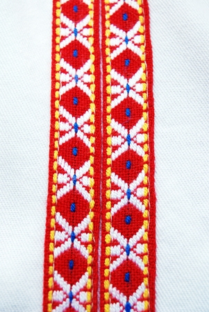 Picture of a Traditional macedonian costume, detailsの写真素材