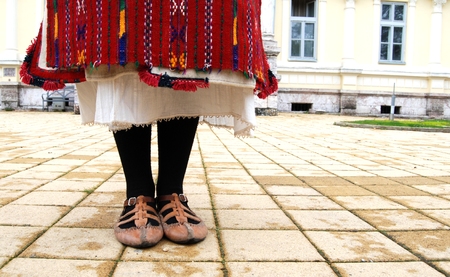 Picture of a Traditional macedonian costume, detailsの写真素材