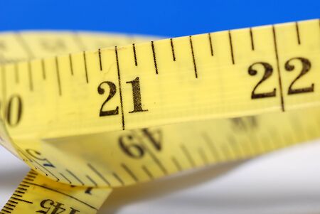 Picture of a Rolled measuring lint , tapeの写真素材