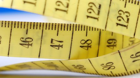 Picture of a Rolled measuring lint , tapeの写真素材
