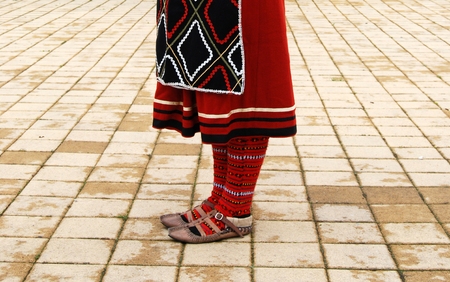 Traditional macedonian costumeの写真素材