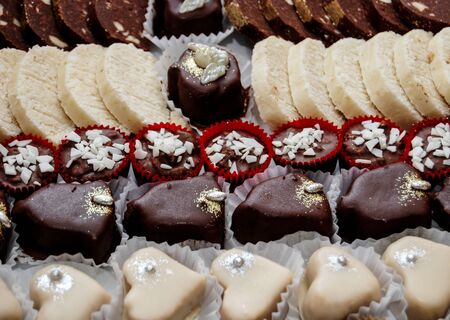 Picture of  Assortment chocolate praline sweetsの写真素材