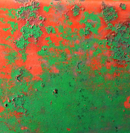 Texture of a  metal rusty painted surfaceの写真素材