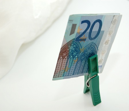 Picture of a Euro money banknote  money conceptの写真素材
