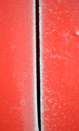 picture of a red frost surfaceの写真素材