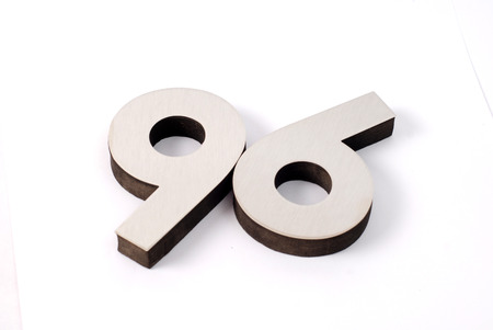 Picture of a Number 69 on a white back