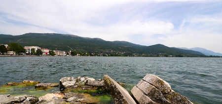 Picture of a Lake Ohrid  in Macedoniaのeditorial素材