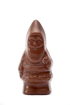 Picture of a Chocolate santa claus, Xmas decorationの写真素材