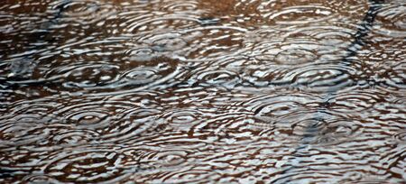 Picture of a Raindrops. Weather forecast concept