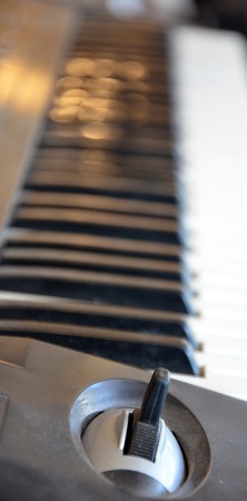 Electronic piano . Music conceptの写真素材