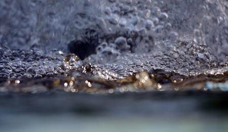 Picture of a Water bubbles on a blurred background.の写真素材
