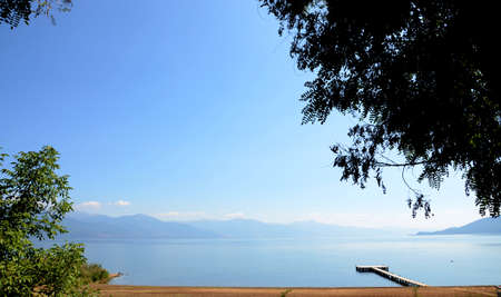 picture of a lake respa, macedonia in september