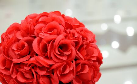 picture of a Rose bunch on a weddingの写真素材
